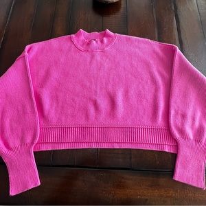 Free People Cropped Boxy Sweater